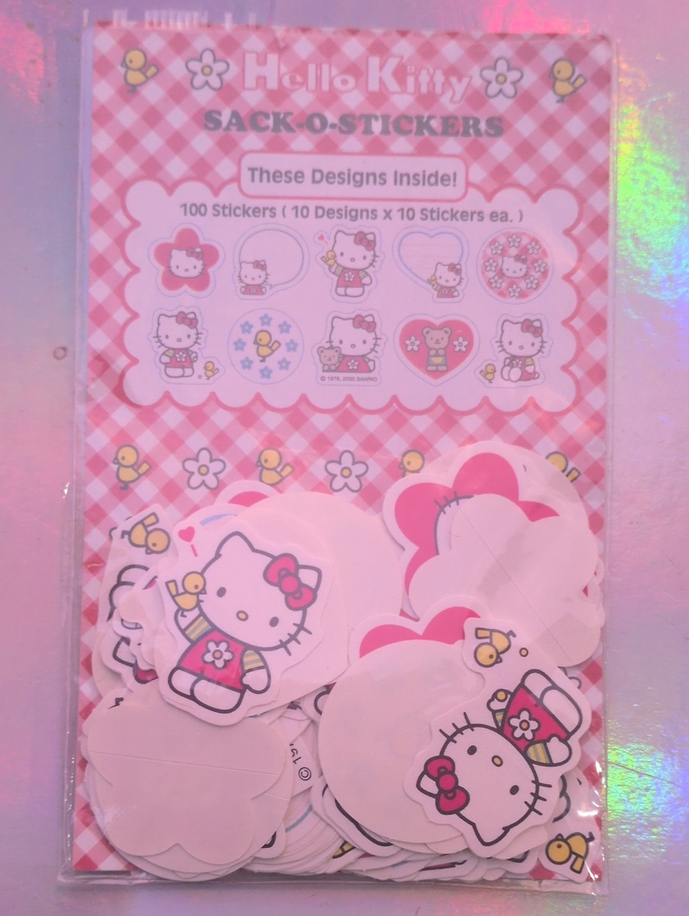 Hello Kitty Pink Party Sticker Pack - Assorted Cute Designs